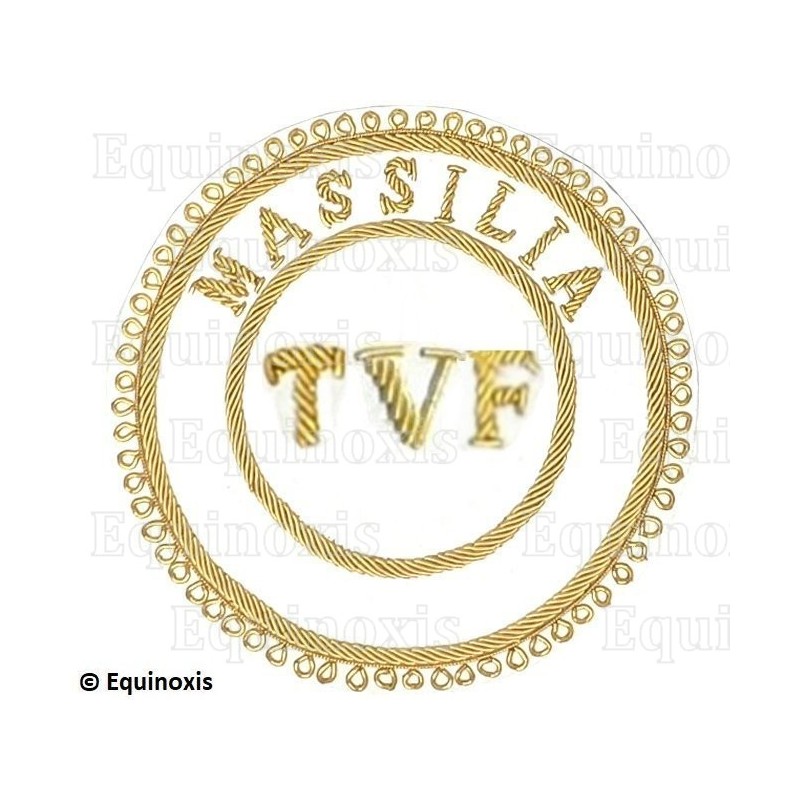 Badge / Macaron GLNF – Grande tenue provinciale – TVF – Massilia – Brodé main